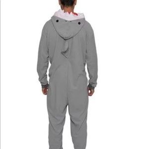 Men’s medium shark footie pajama